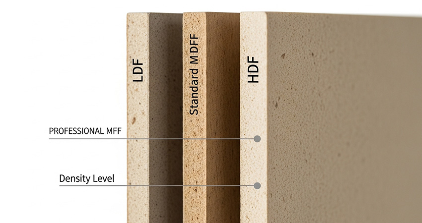 انواع مغزی ام دی اف بر اساس ویژگی‌ ساختاری