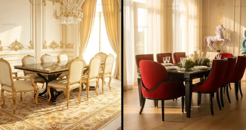 راهنمای انتخاب رنگ میز ناهارخوری بر اساس دکور خانه