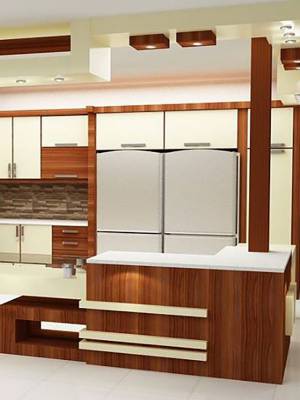 کابینت کرم قهوه ای